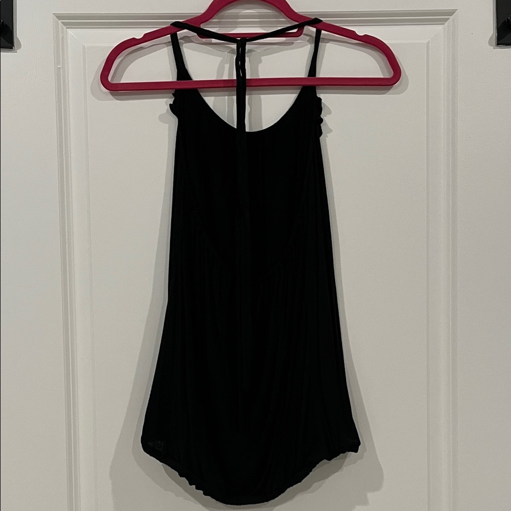 Old Navy Black Ruffle Halter Strap Top - Picture 2 of 4